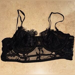black lace bra